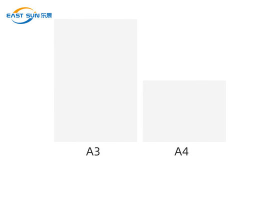 Bom preço O filme lateral dobro do resíduo metálico DTF cobre a casca quente do tamanho de A3 A4/casca fria on-line