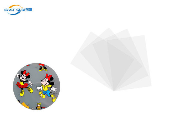 Bom preço Rasgo fresco transparente do único filme lateral do ANIMAL DE ESTIMAÇÃO do resíduo metálico DTF para a transferência térmica on-line