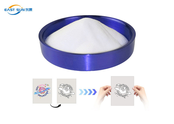 Bom preço Pó de Cola PU Fina DTF Branco 80-200 Micron 1kg 20kg Pó para Prensa Térmica on-line